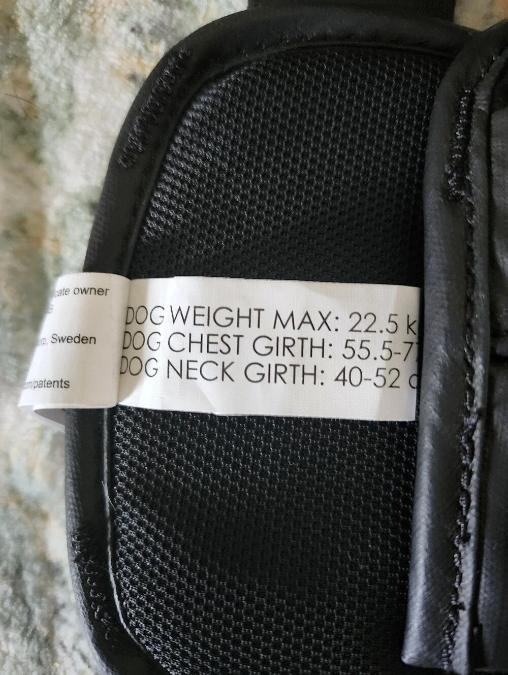 Thule Cappy Crash Tested Dog Harness Size Medium